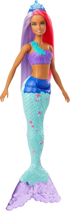 Produktbild Barbie Dreamtopia Meerjungfrau Puppe (pink- und lilafarbenes Haar)