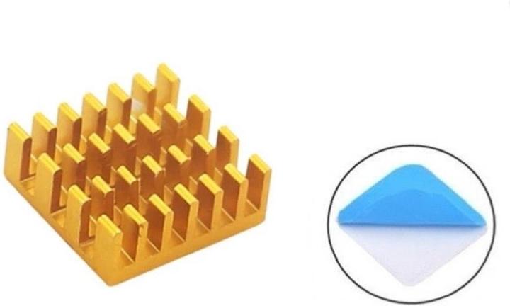 Image du produit Play-Zone Raspberry Pi Cool Heatsink Gold Colours (Dissipateur thermique)