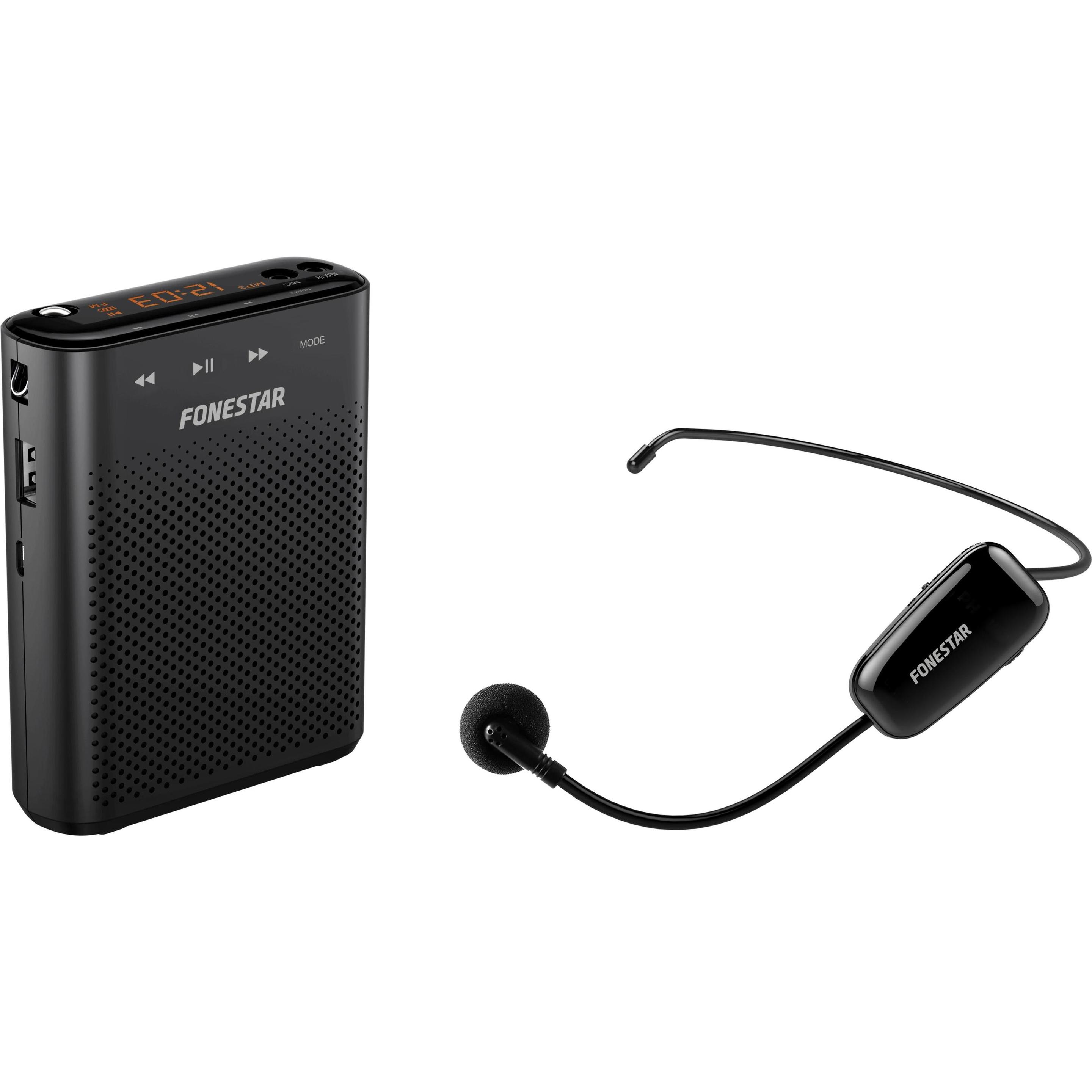 Fonestar Altavoz Amplificatore PortãTil W30 Negro, Altoparlante PA, Nero