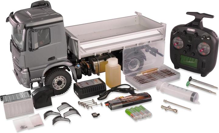 Actual product image Amewi RC Construction Site Dump Truck Mercedes Pro 14 (RTR Ready-to-Run)