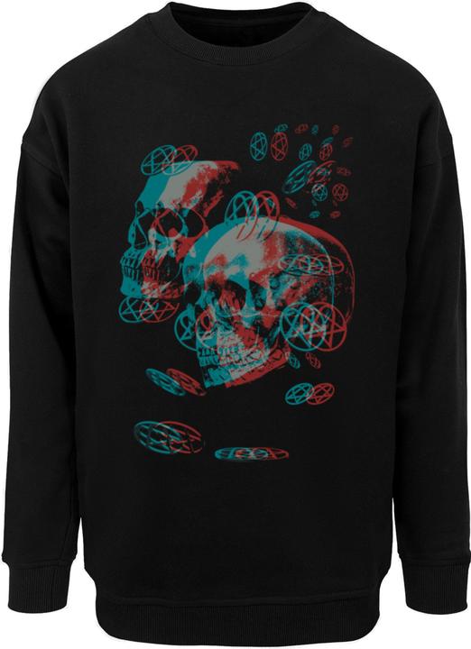 Produktbild Merchcode HIM - 3D Skulls and heartagrams Sweat Crewneck - 197985 (S)