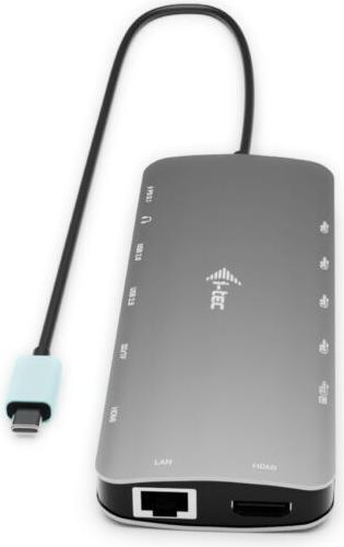 Actual product image i-tec USB-C Nano 3x LCD Dock (USB-C, 9 Ports)