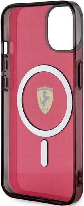 Actual product image Ferrari FEHMP14SURKR iPhone 14 6.1" red/red hardcase Translucent Magsafe (Apple iPhone 14)