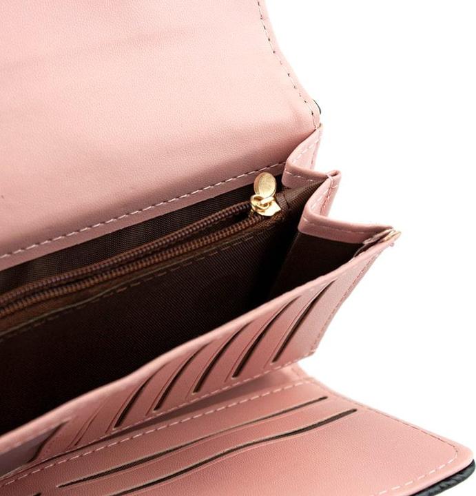 Actual product image JTI Ladies' wallet with diamond pattern and gold-coloured crown