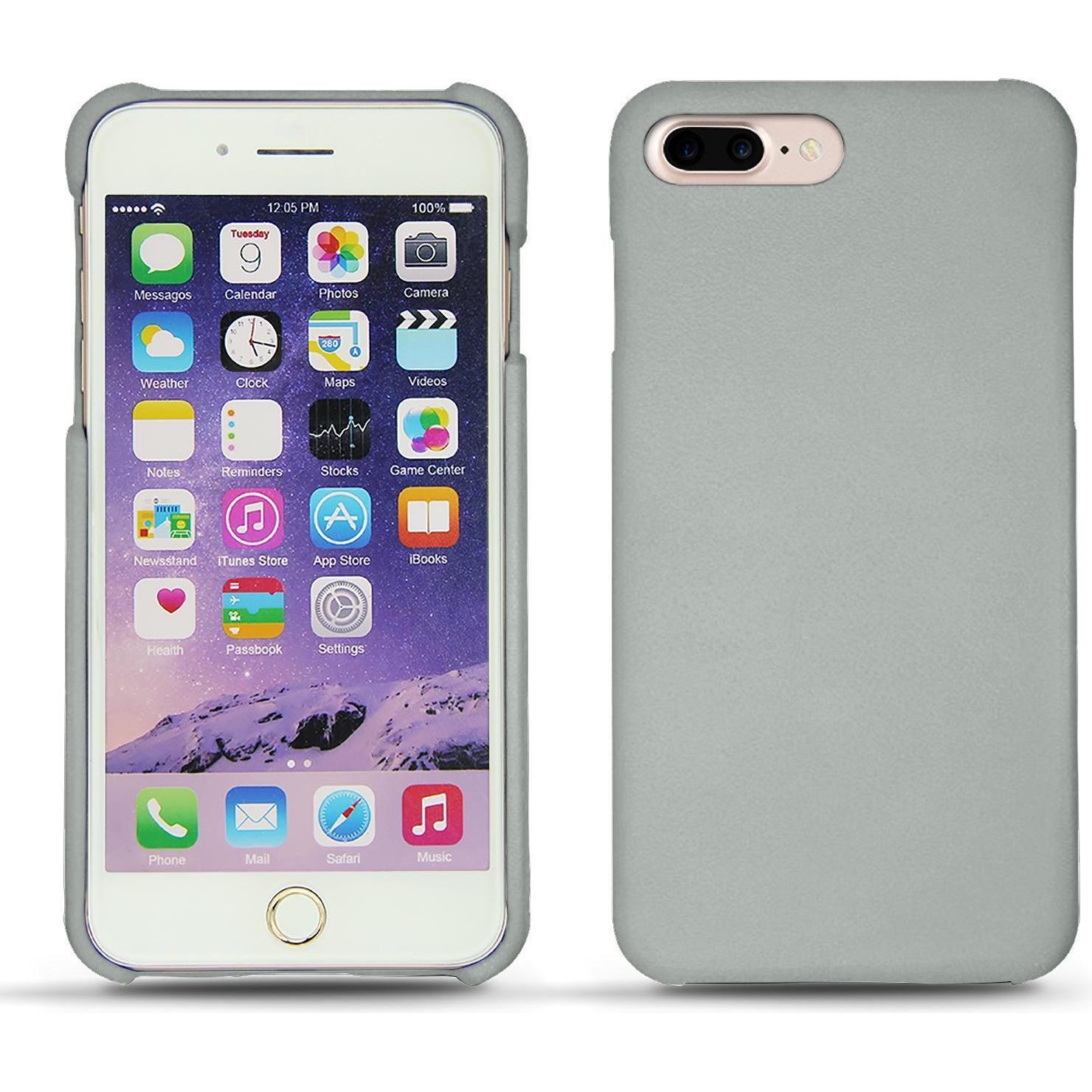 Noreve Lederschutzhülle (Apple iPhone 7 Plus), Smartphone Hülle, Grau