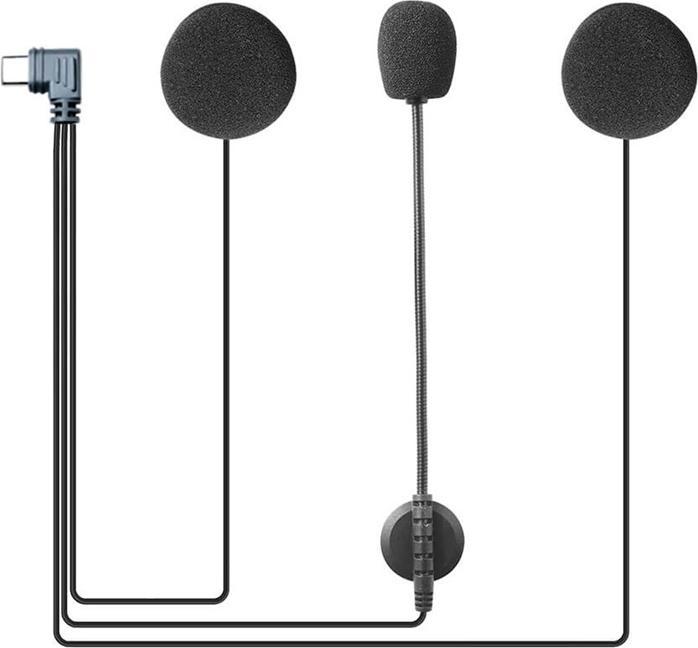 Ejeas Type C headset for motorcycle helmet for V6pro+ HIFI-M6 intercom
