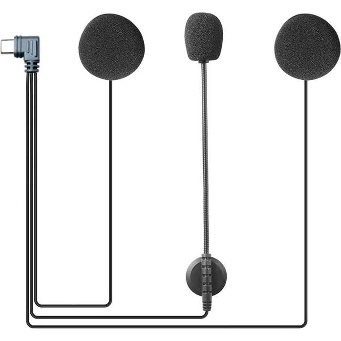 Ejeas, Radio + Interfono per moto, Type C headset for motorcycle helmet for V6pro+ HIFI-M6 intercom