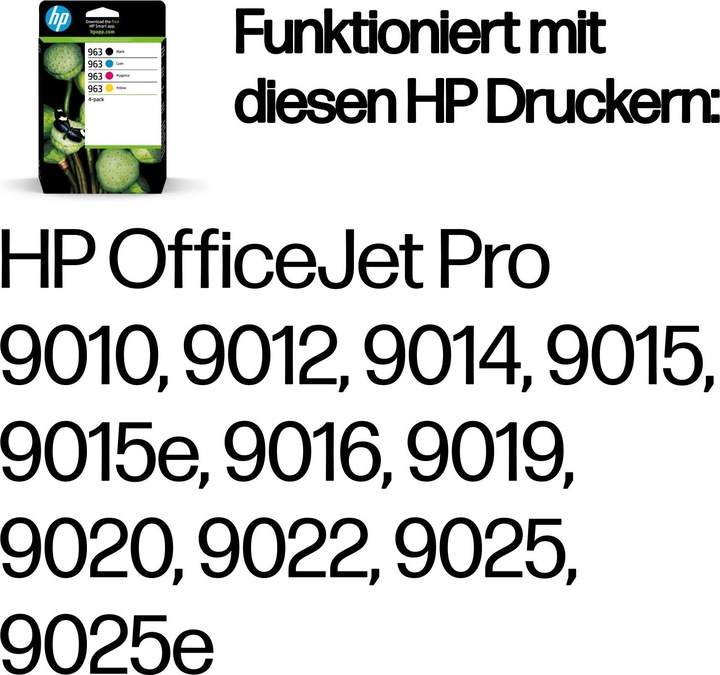 Produktbild HP 963 4-pack (C, M, Y, BK)