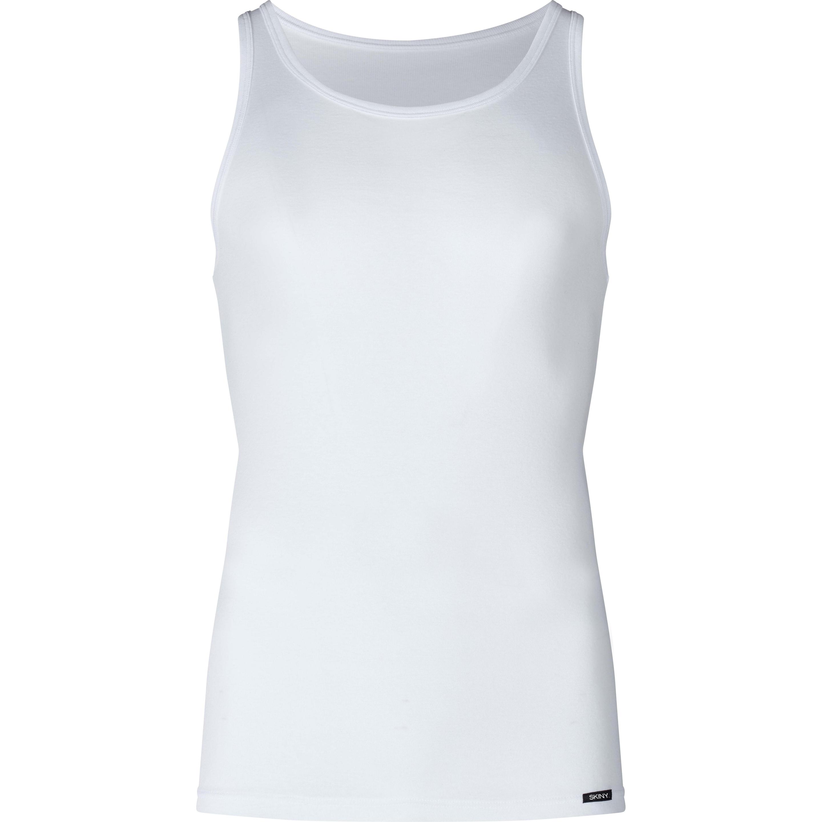 Thumbnail - Skiny, Herren, Shirt, 2er Pack Basic Unterhemd / Tanktop, Weiss, (M)