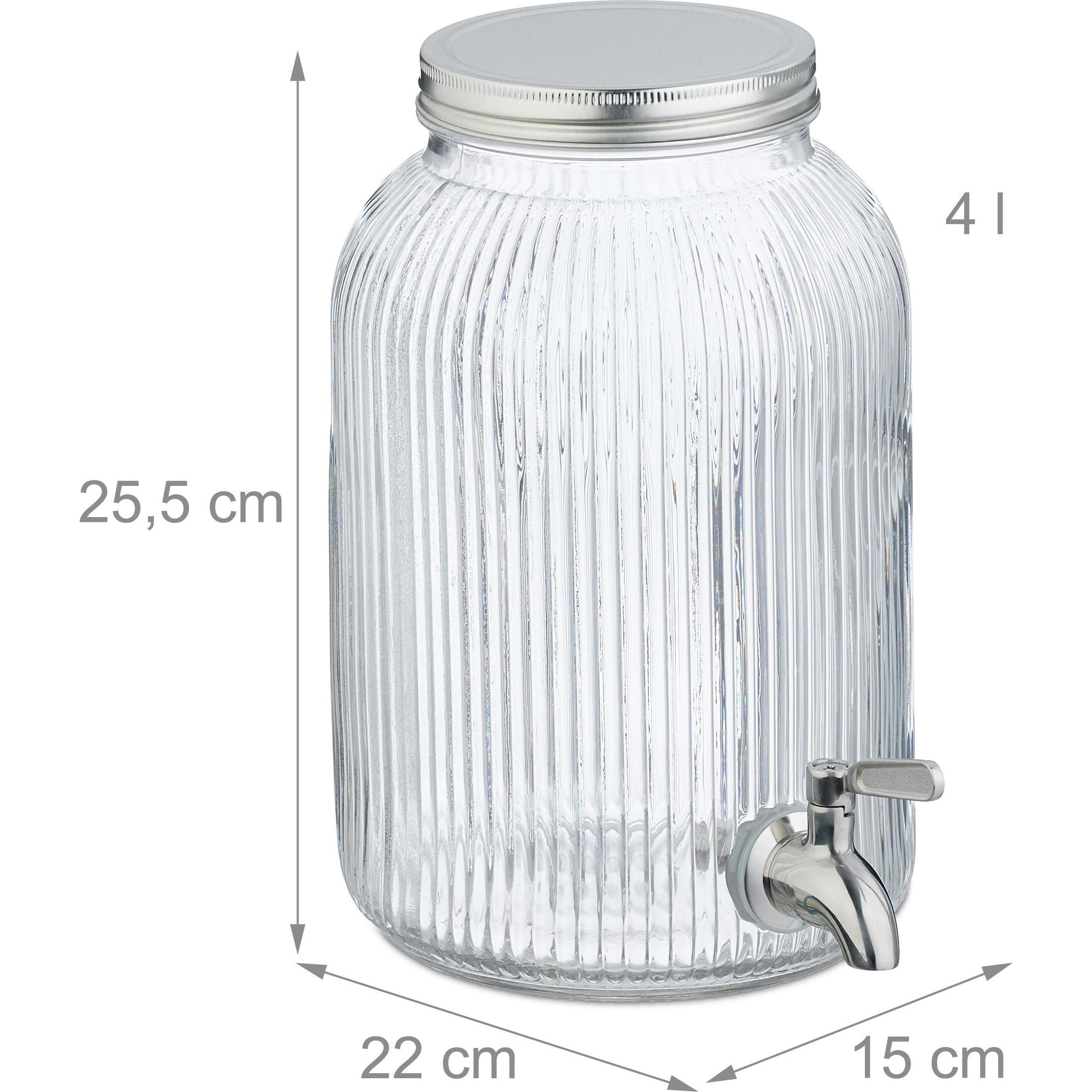 Thumbnail - Relaxdays Getränkespender, Getränkespender, Transparent