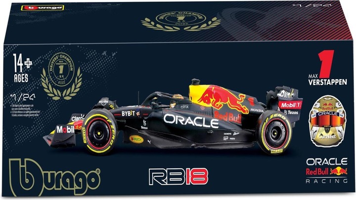 Immagine prodotto Bburago Red Bull F1-RB18 2022 M. Verstappen 1/24