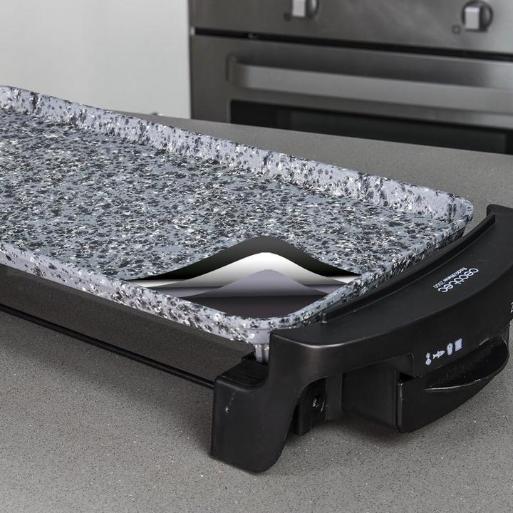 Image du produit Cecotec Plaque de cuisson, Rock&Water 2000 Gris et noir