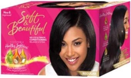 Actual product image Soft & Beautiful New & Improved No-Lye Ultimate Conditioning Relaxer System Regular 1 Application (530 g)