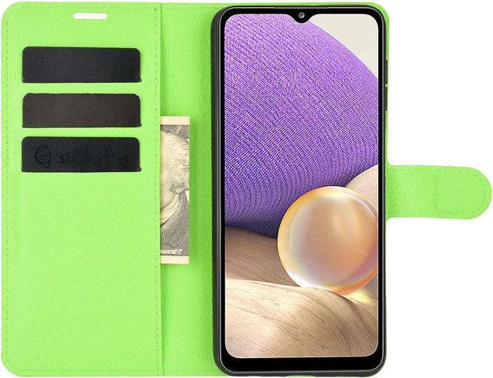 Produktbild Cover-Discount Galaxy A32 5G - Leder Etui Hülle grün (Samsung Galaxy A32 5G)