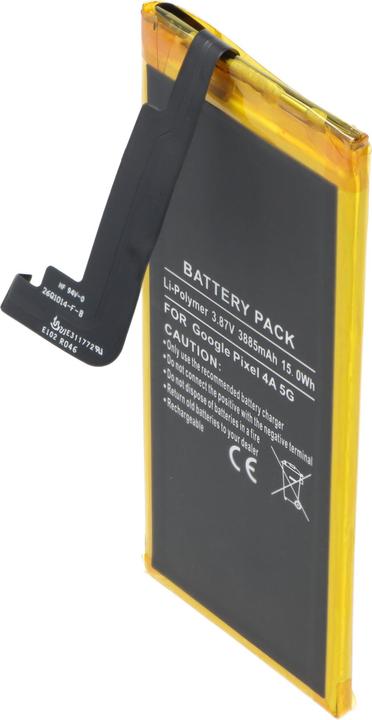 Produktbild AccuCell Akku passend für Google Pixel 4A 5G, Li-Polymer, 3,87V, 3885mAh, 15,0Wh