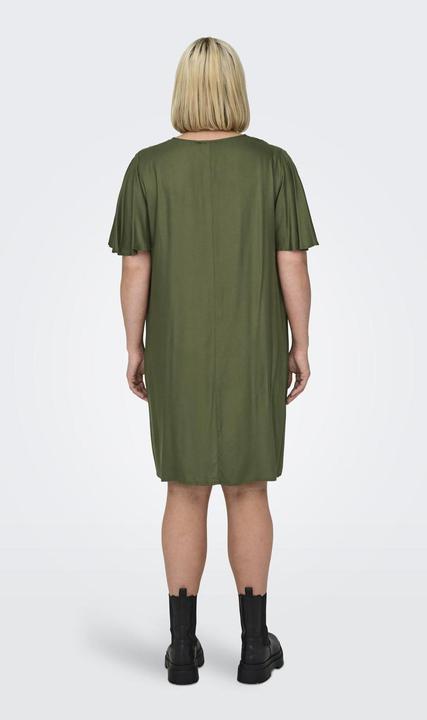 Produktbild Only Curvy V-Ausschnitt Kleid mit kurzen Ärmeln (50)