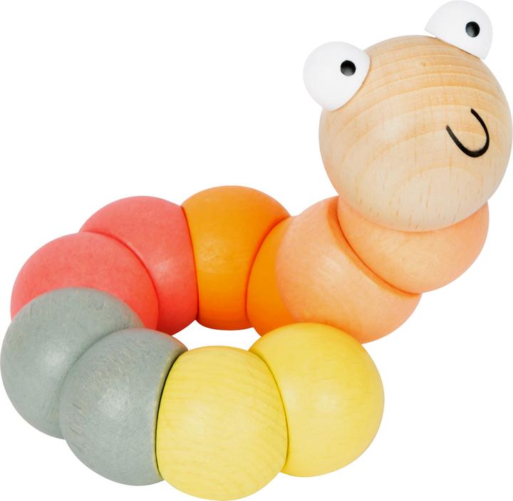 Actual product image small foot Display motor skills toy caterpillar pastel