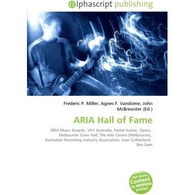 ARIA Hall of Fame, Fachbücher von Agnes F. Vandome, Frederic P. Miller, John McBrewster