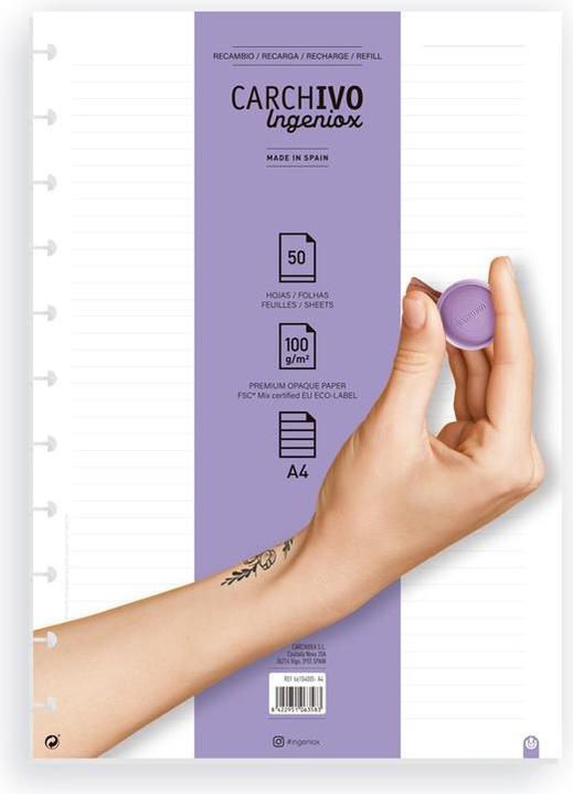 Actual product image Carchivo 66104005 (A4, Lined, No binding)