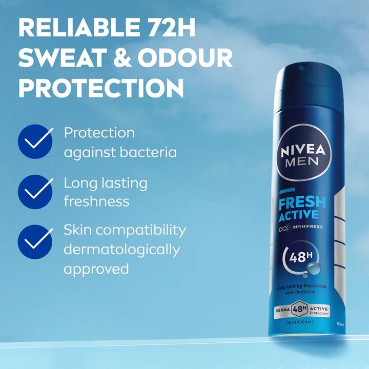 Produktbild NIVEA Ball antiperspirant for men Silver Protect Dynamic Power 50 ml (50 ml)