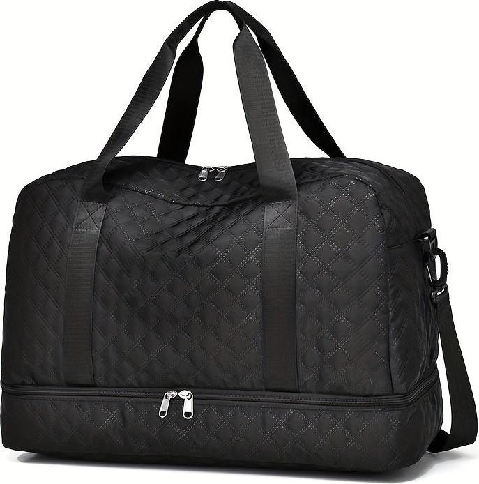 Only-Bags.Store Leichtgewichtige Argyle Muster Gepäcktasche, grosse Kapazität Travel Duffle Bag, Portable Overnight