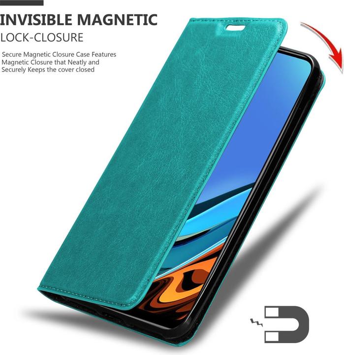 Produktbild Cadorabo Book Invis. Magnet Hülle (Xiaomi Redmi 9T, Xiaomi Poco M3)