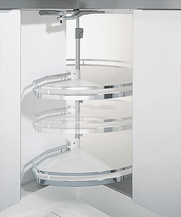 Produktbild Hettich Eckschrank-Drehbeschlag Revo 90° für 800x800 + 900x900 mm (ohne Böden) (1 Stk.)