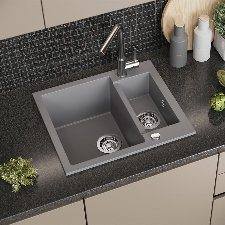 Actual product image Bergström Prague with 2 sinks (Fitted sink, 50 cm, 58 cm)