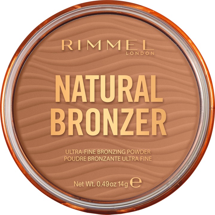 Rimmel London RIMMEL Natural Bronzer Gesicht Bronzer 002 Sunbronze 14g (002 Sunbronze, Bronzer, 14 g)