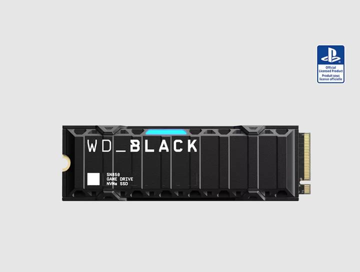Produktbild WD Black SN850 mit Heatsink für PS5 (2000 GB, M.2 2280)