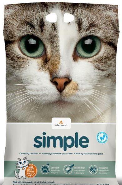Actual product image Intersand simple catlitter 14kg fragance free (Clumping, 14 kg)