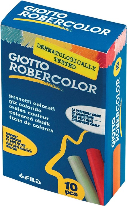 Immagine prodotto Giotto Robercolor - Pastelli a lavagna (Multicolore, 10 x)
