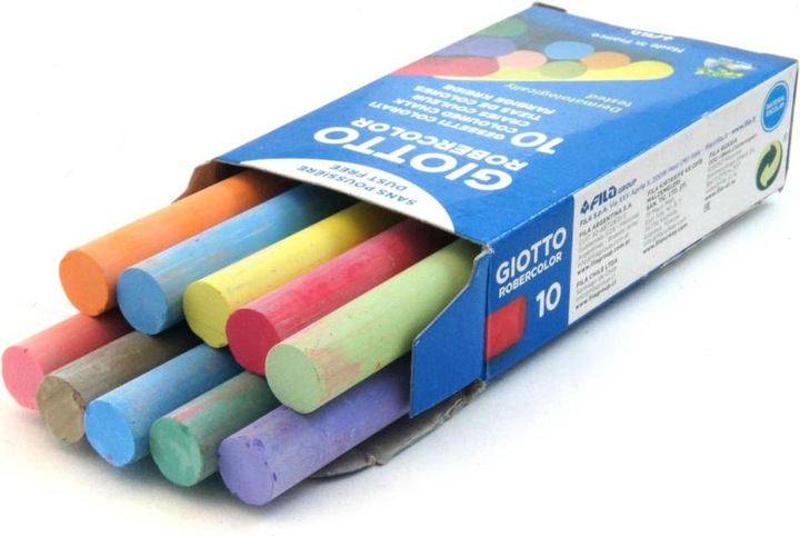 Immagine prodotto Giotto Robercolor - Pastelli a lavagna (Multicolore, 10 x)