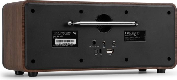 Actual product image Audizio DAB+ Radio Genua Braun, Radio Tuner: FM, DAB+ (FM, DAB+, Bluetooth)