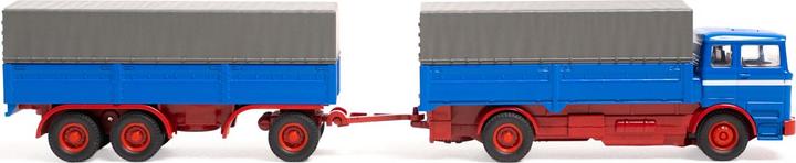 Produktbild Carson 1:87 MB 1620 Plane m.Anhäng.100%RTR blau