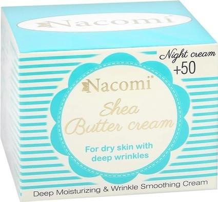 Nacomi NACOMI Shea Butter Cream krem do twarzy z peptydem 50+ na noc 50ml (Crema corpo, 50 ml)