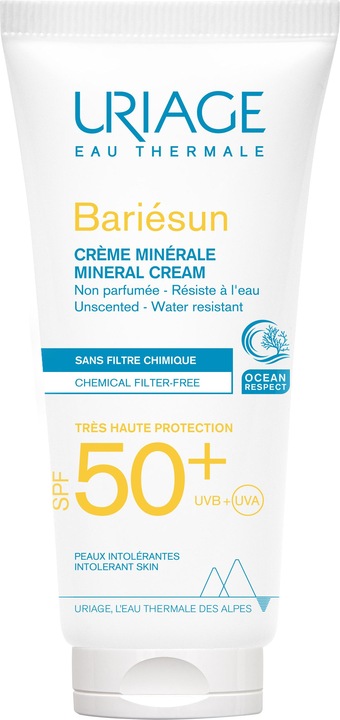 Image du produit Uriage Crème minérale Bariésun (Crème solaire visage, SPF 50, 100 ml)