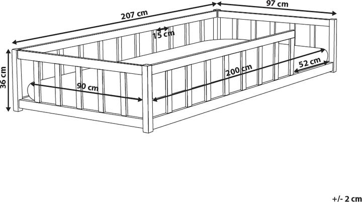 Produktbild Beliani Meymac (90x200)