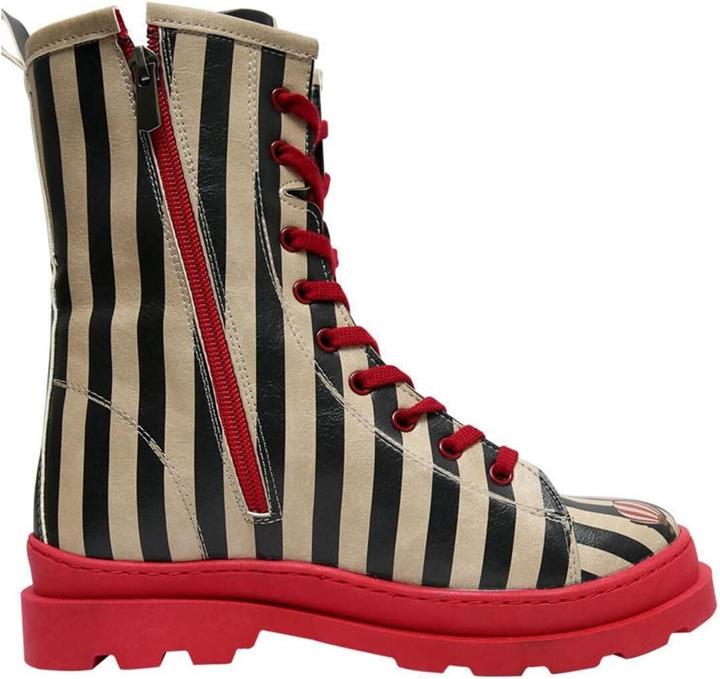 Actual product image Dogo Vegan Leather Multicolor Zip Long Boots (39)