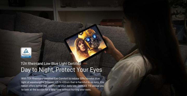 Actual product image Doogee T10 NL 10.1inch IPS FHD Wifi 4G 128GB ROM 8+7GB RAM 8300mAh Android 12 Blauw (4G, 10.10", 128 GB, Blue)