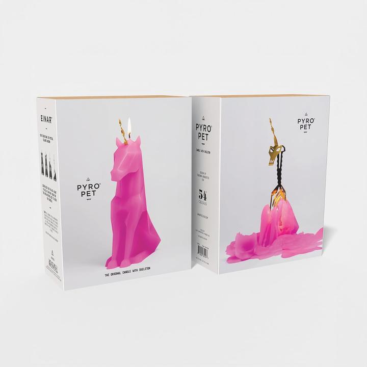 Actual product image 54Celsius Candle PyroPet Einar, Pink, Features: None (1 pcs.)