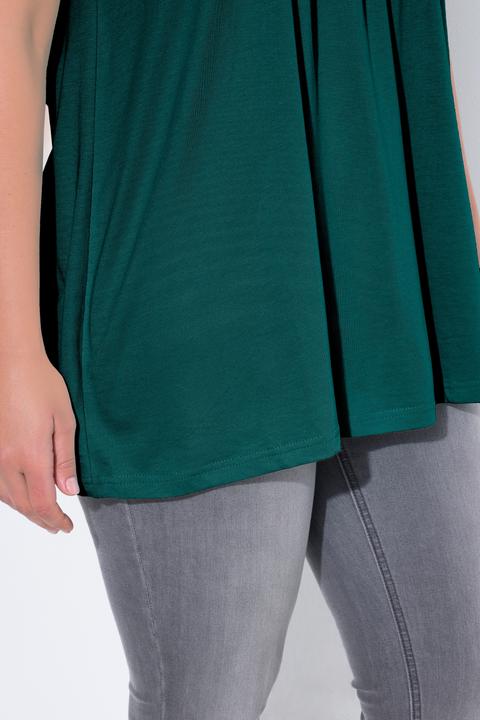 Actual product image Ulla Popken Essential Front Pleat Tee (62)