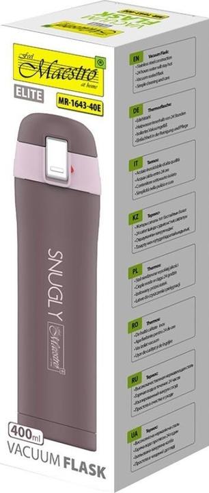 Actual product image Maestro THERMO MUG 'SNUGLY' 400 ml Brown (0.40 l)