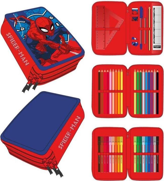 Image du produit Spiderman Spider-Man Federmäppchen Blau 12,5 X 6,5 X 19,5 Cm