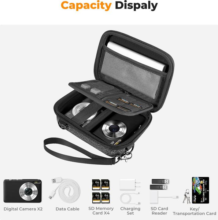 Image du produit K&F Concept Sac à bandoulière 1L Urban Wander 07 (Gris) (Sac à bandoulière pour appareil photo, 1 l)