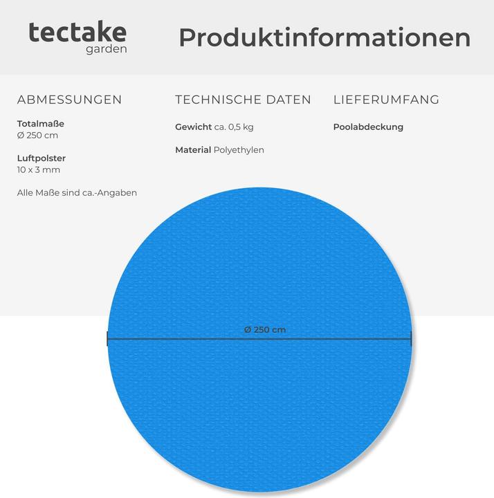 Produktbild tectake Poolabdeckung