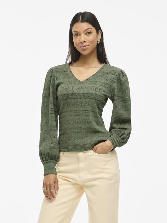 Immagine prodotto Vila V-Ausschnitt Oberteil mit langen Ärmeln (S)