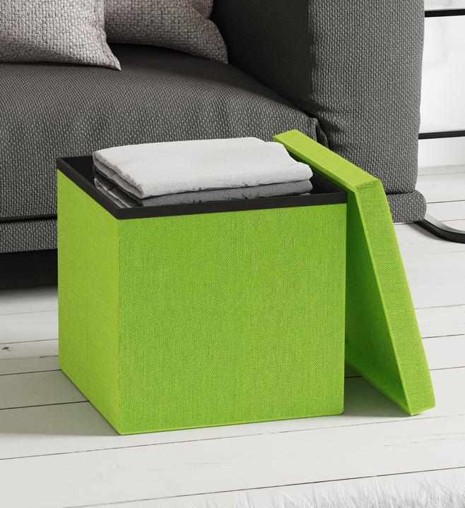 Produktbild VCM Stoff Sitztruhe Sitzbank Hocker Boxas (38 cm)