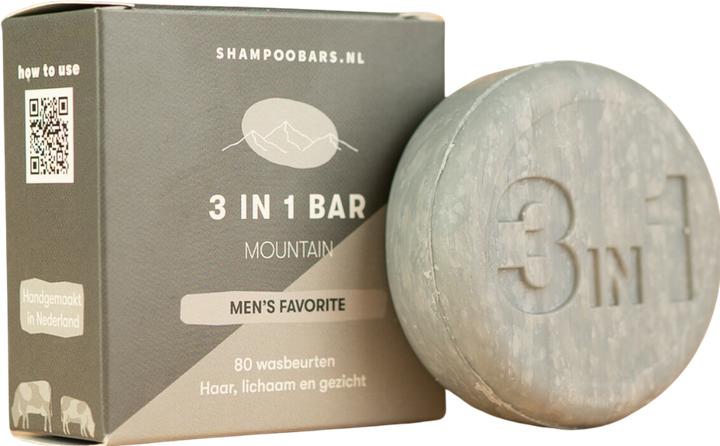 Actual product image Shampoo bar 3 in 1 Bar Mountain (Solid shampoo, 60 g)