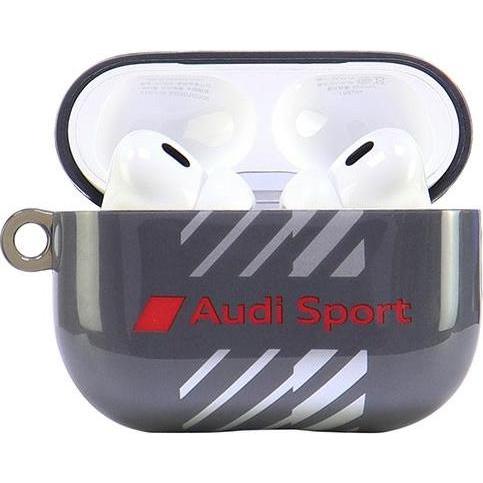 Audi IML Sport AirPods Pro 2 cover czarny/black AUS-IMLAPP2-RSQ/D1-BK (Kopfhörer Tasche), Kopfhörertasche + Schutzhülle,...